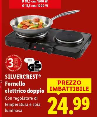 SILVERCREST Fornello elettrico doppio