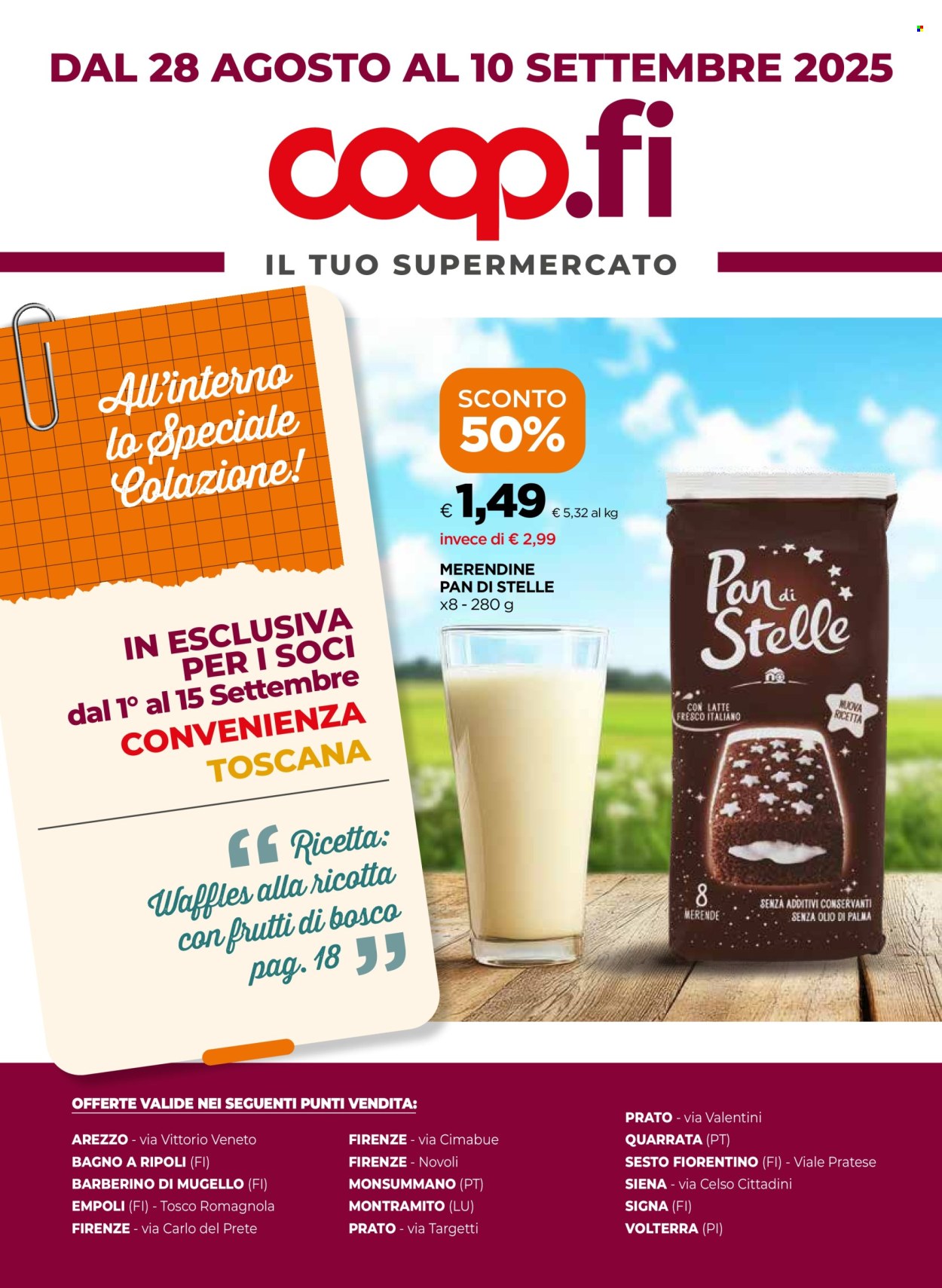 Volantino Coop - 28/8/2025 - 10/9/2025. Pagina 1