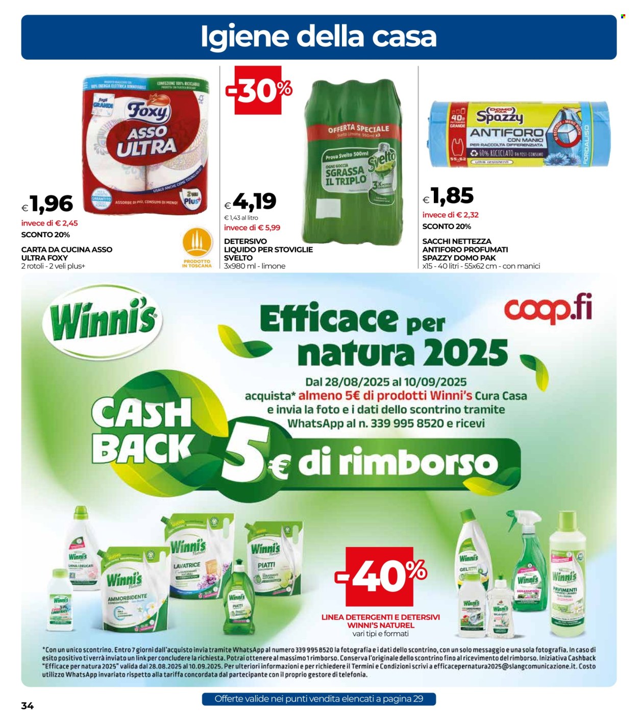 Volantino Coop - 28/8/2025 - 10/9/2025. Pagina 34