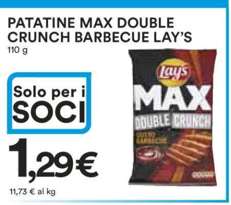 PATATINE MAX DOUBLE CRUNCH BARBECUE LAY’S