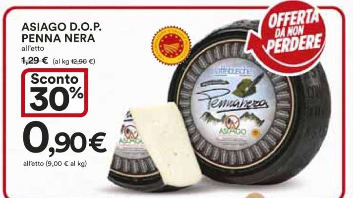 ASIAGO D.O.P. PENNA NERA