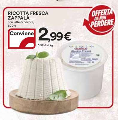RICOTTA FRESCA ZAPPALÀ