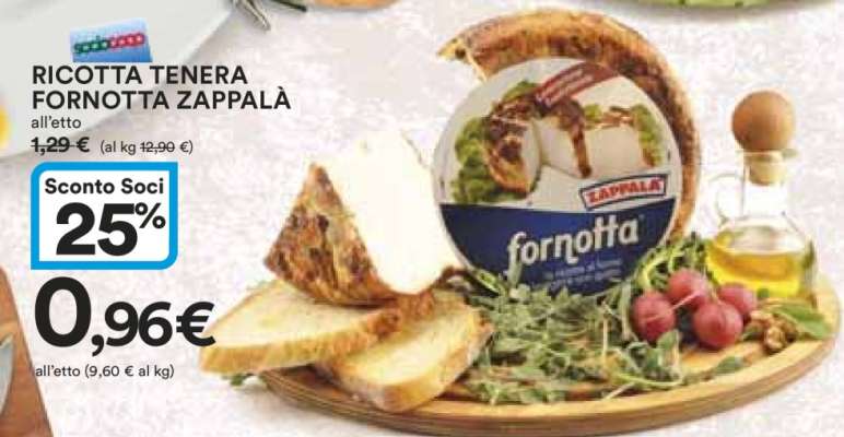 RICOTTA TENERA FORNOTTA ZAPPALÀ