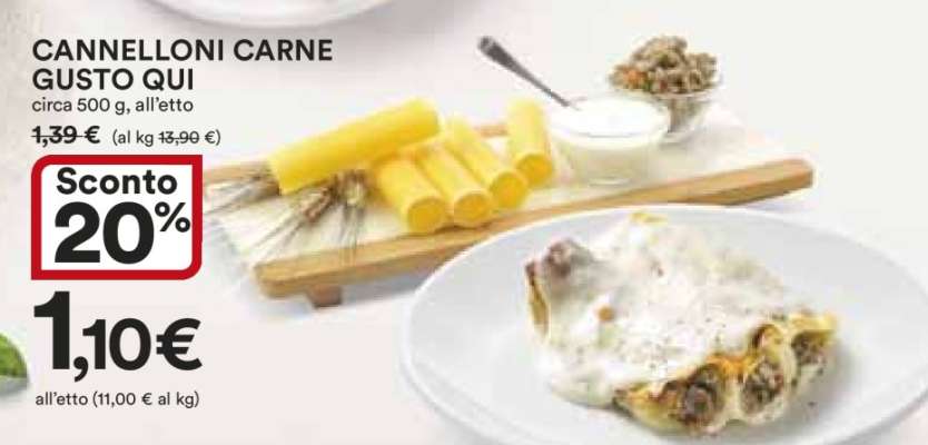 CANNELLONI CARNE GUSTO QUI