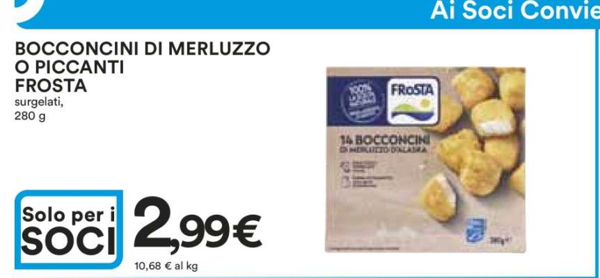 BOCCONCINI DI MERLUZZO O PICCANTI FROSTA