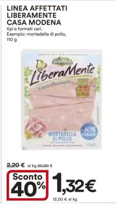 LINEA AFFETTATI LIBERAMENTE CASA MODENA