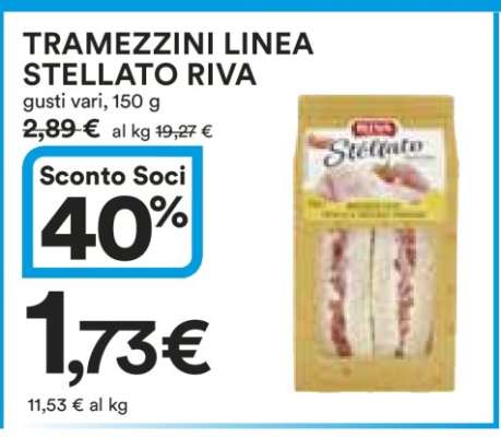 TRAMEZZINI LINEA STELLATO RIVA