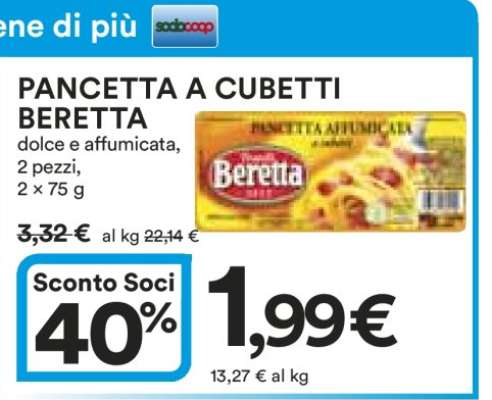PANCETTA A CUBETTI BERETTA