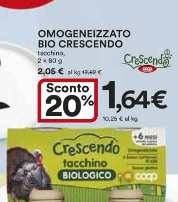 OMOGENEIZZATO BIO CRESCENDO