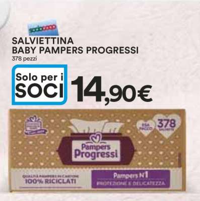 SALVIETTINA BABY PAMPERS PROGRESSI
