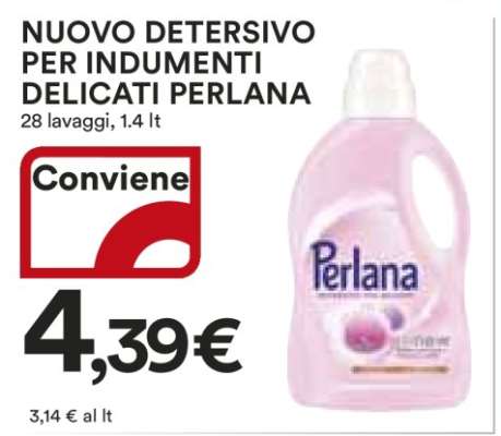 NUOVO DETERSIVO PER INDUMENTI DELICATI PERLANA