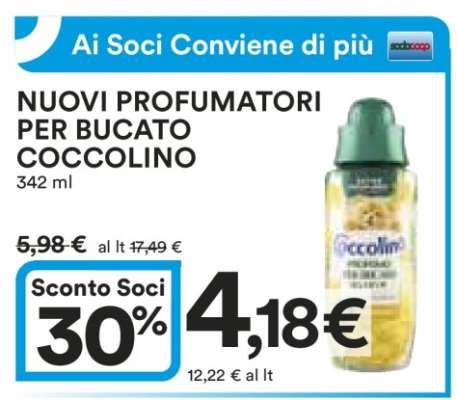 Nuovi Profumatori per Bucato Coccolino