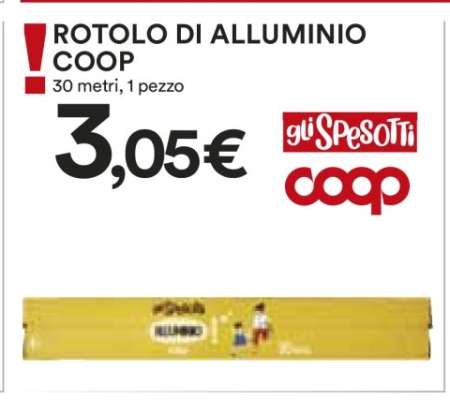 ROTOLO DI ALLUMINIO COOP