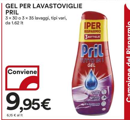 GEL PER LAVASTOVIGLIE PRIL