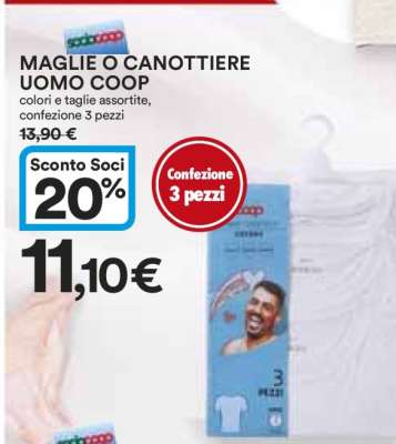 MAGLIE O CANOTTIERE UOMO COOP