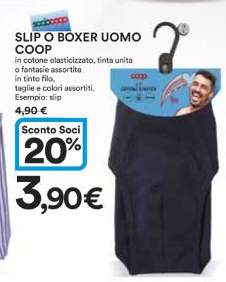 SLIP O BOXER UOMO COOP