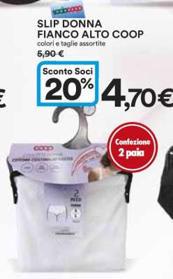 SLIP DONNA FIANCO ALTO COOP