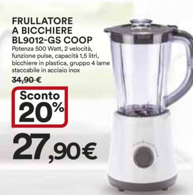 FRULLATORE A BICCHIERE BL9012-GS COOP