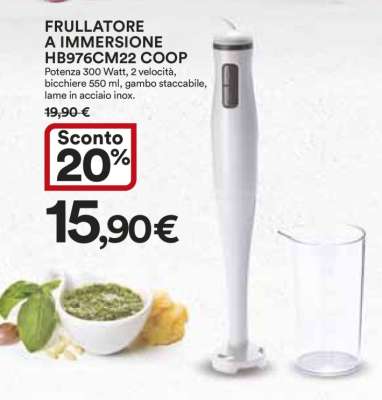 FRULLATORE A IMMERSIONE HB976CM22 COOP