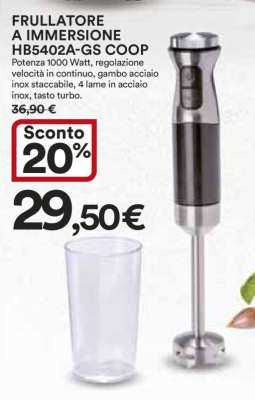 FRULLATORE A IMMERSIONE HB5402A-GS COOP