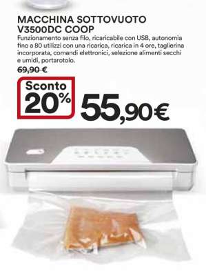 MACCHINA SOTTOVUOTO V3500DC COOP