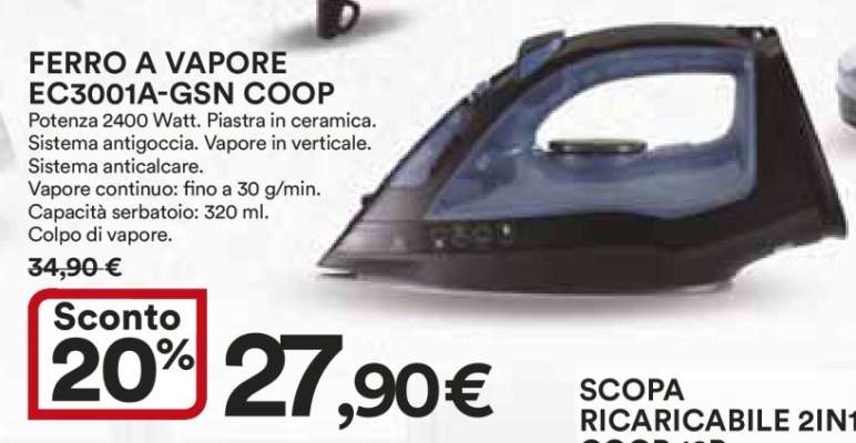 FERRO A VAPORE EC3001A-GSN COOP