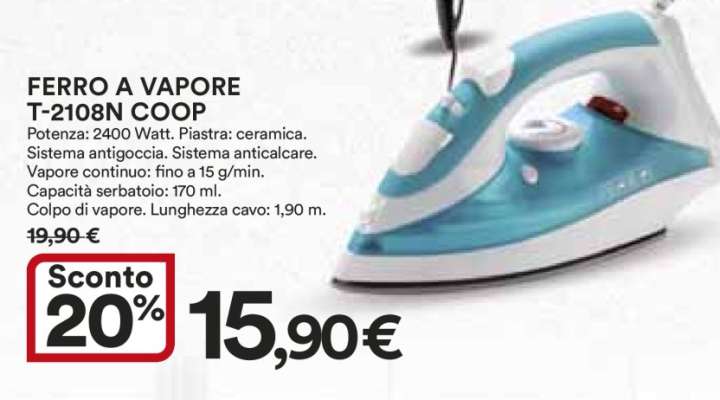 FERRO A VAPORE T-2108N COOP