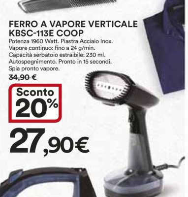 FERRO A VAPORE VERTICALE KBSC-113E COOP