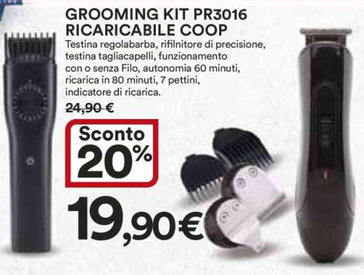 GROOMING KIT PR3016 RICARICABILE COOP