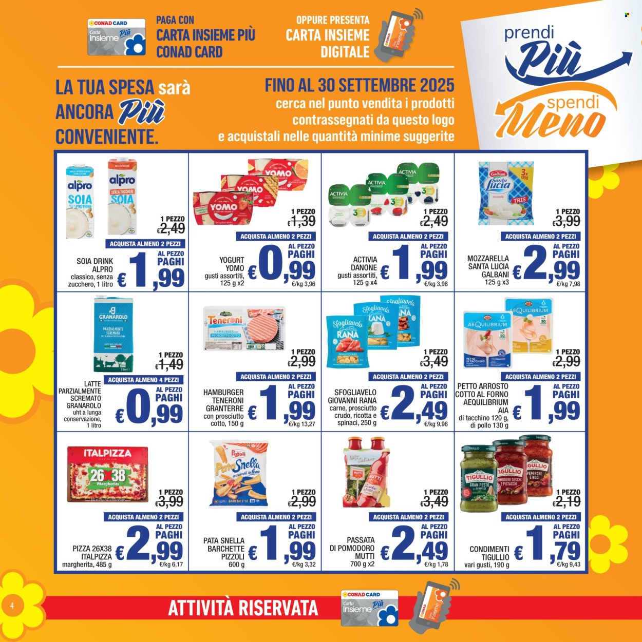Volantino Spesa Facile Conad - 1/9/2025 - 30/9/2025. Pagina 4
