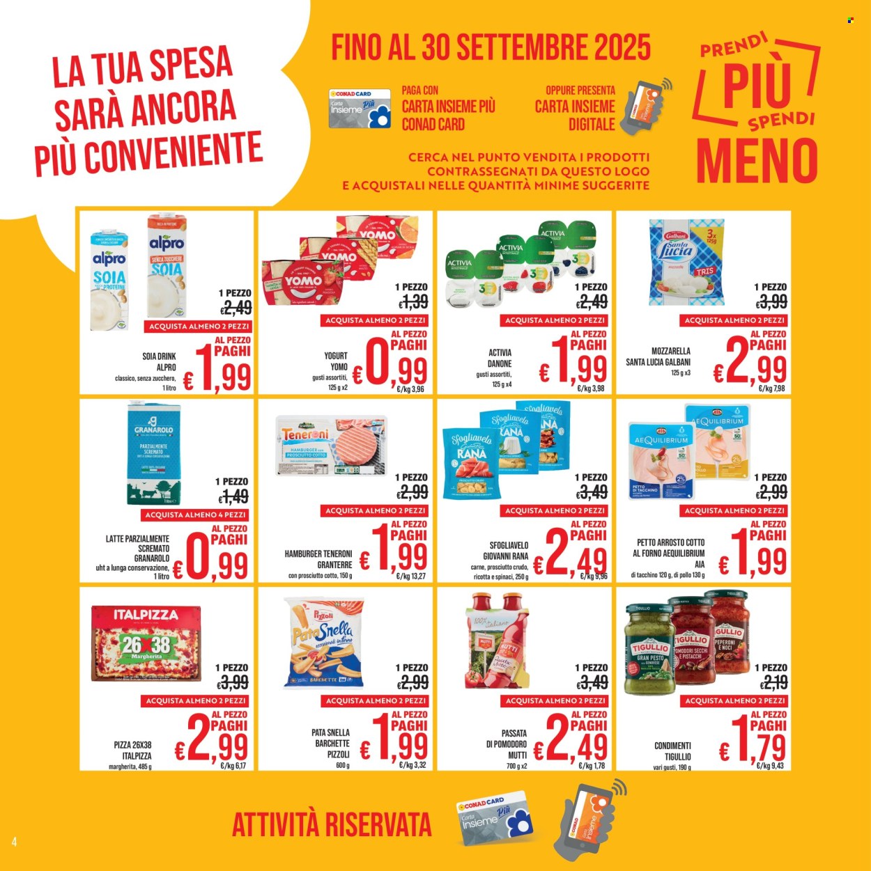Volantino Spesa Facile Conad - 1/9/2025 - 30/9/2025. Pagina 4