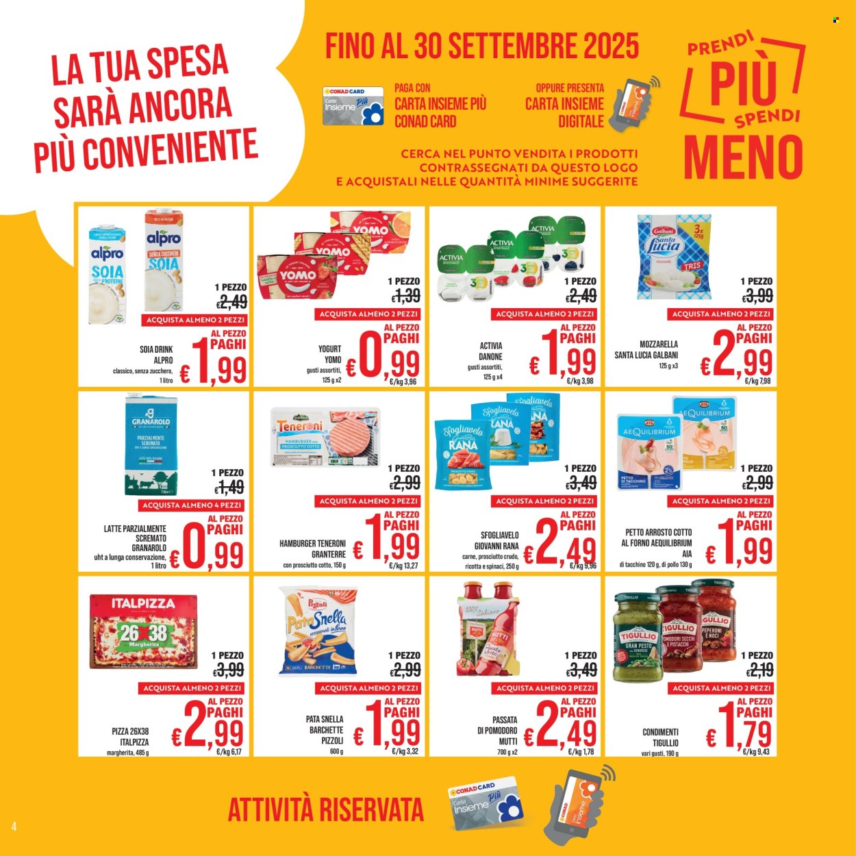 Volantino Spesa Facile Conad - 1/9/2025 - 30/9/2025. Pagina 4