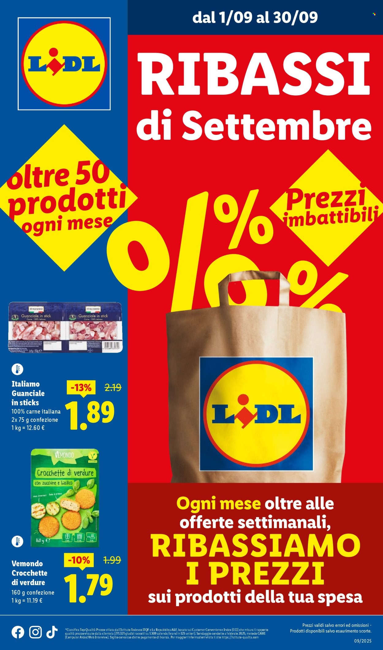 Volantino Lidl - 1/9/2025 - 30/9/2025. Pagina 1