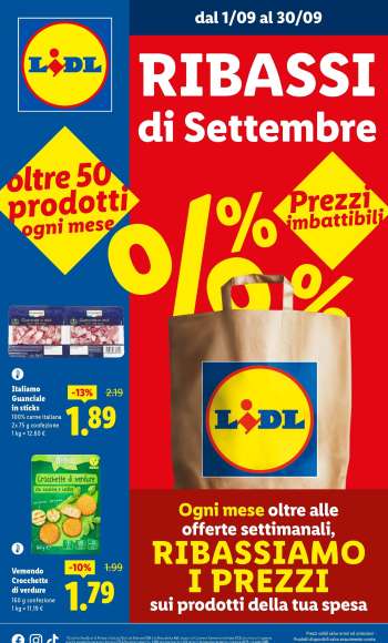 Volantino Lidl - 1/9/2025 - 30/9/2025.