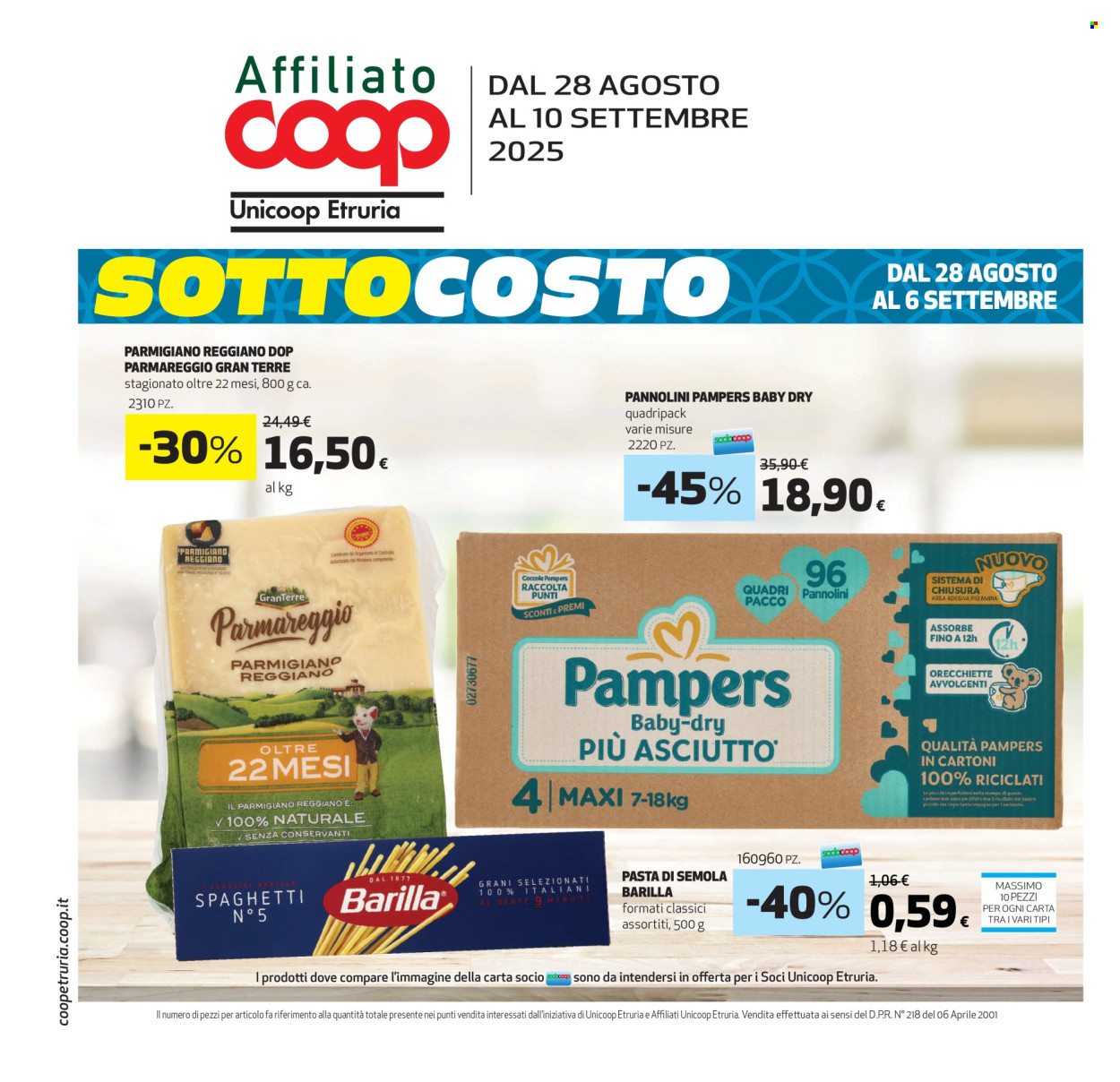 Volantino Coop - 28/8/2025 - 10/9/2025. Pagina 1