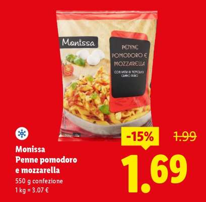 Monissa Penne pomodoro e mozzarella