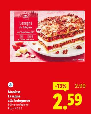 Monissa Lasagne alla bolognese