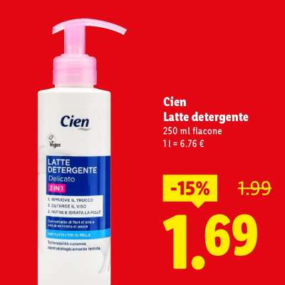 Cien Latte detergente