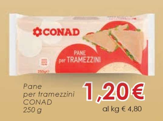 Pane per Tramezzini Conad
