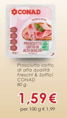 Prosciutto cotto di alta qualità Freschi & Soffici CONAD