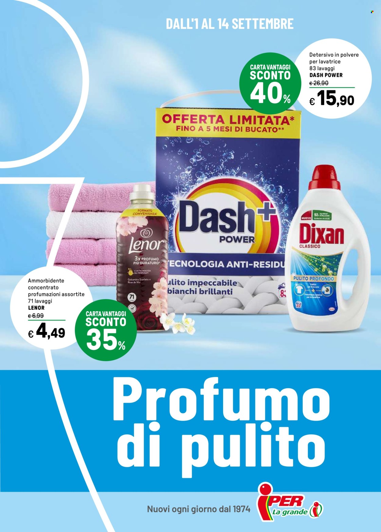 Volantino Iper, La grande i - 1/9/2025 - 14/9/2025. Pagina 1