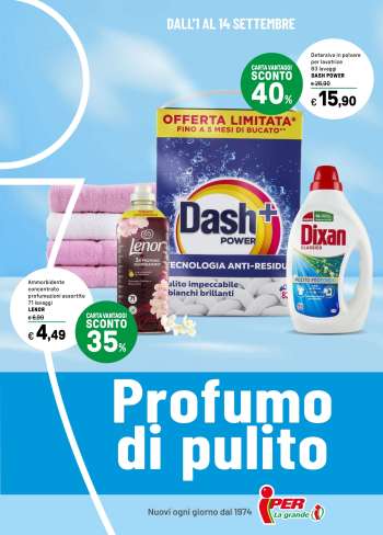 Volantino Iper, La grande i - 1/9/2025 - 14/9/2025.