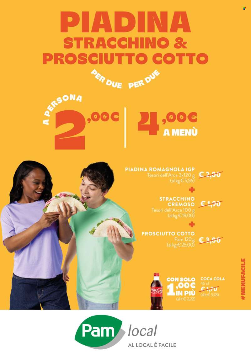 Volantino Pam local.