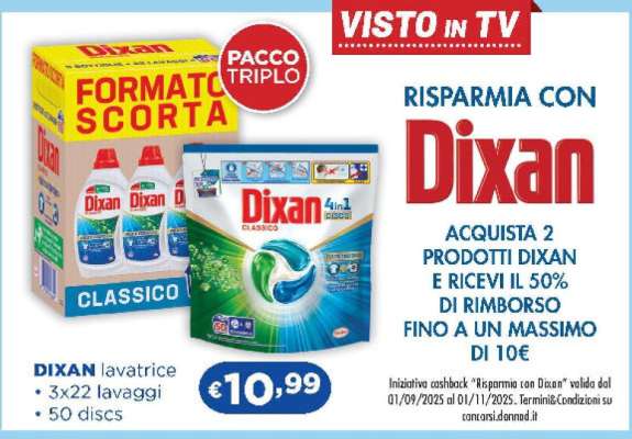 Dixan lavatrice
