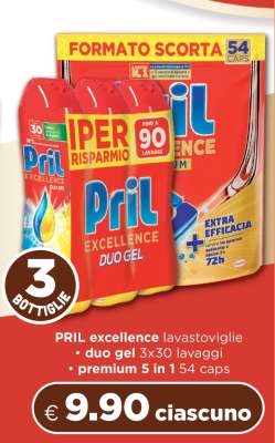 PRIL excellence lavastoviglie