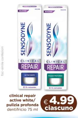 Sensodyne Clinical Repair Active White/Pulizia Profonda