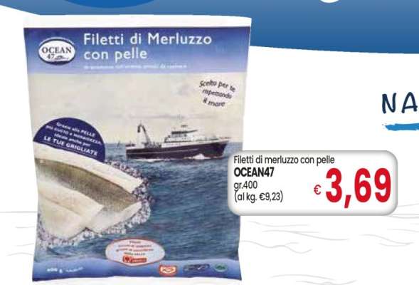 Filetti di merluzzo con pelle