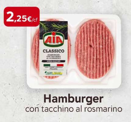 Hamburger con tacchino al rosmarino