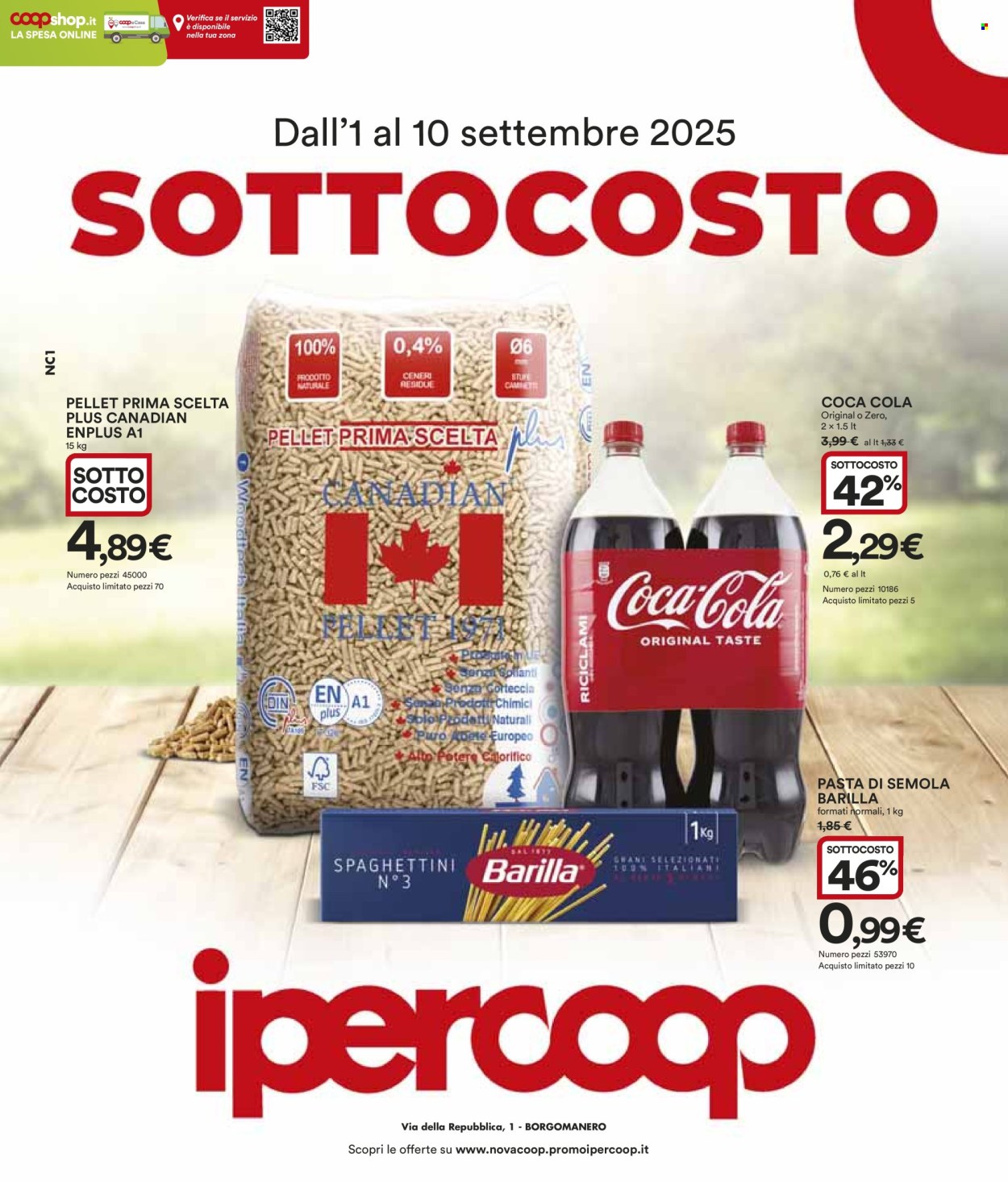 Volantino Coop - 1/9/2025 - 10/9/2025. Pagina 1