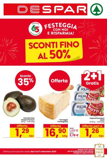 Volantino Despar - 4/9/2025 - 17/9/2025.